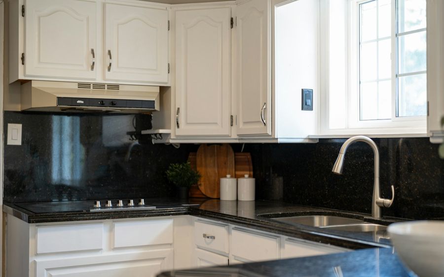 Kitchen in a home ready to sell as-is
